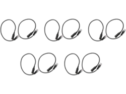 10 Adaptadores De Audio Estéreo De 3,5 Mm Para Auriculares, De Conector Hembra A Conector Rj9.