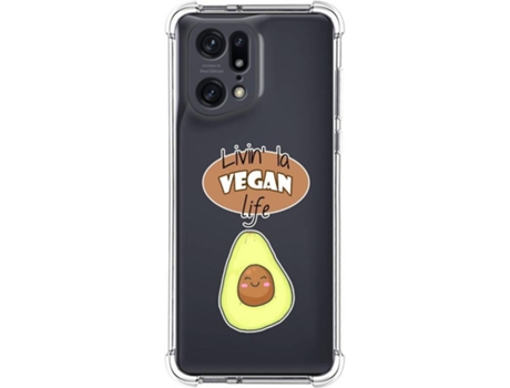 Carcasa para Oppo Find X5 Pro 5G TUMUNDOSMARTPHONE Dibujos Antigolpes Vegan Life Multicolor