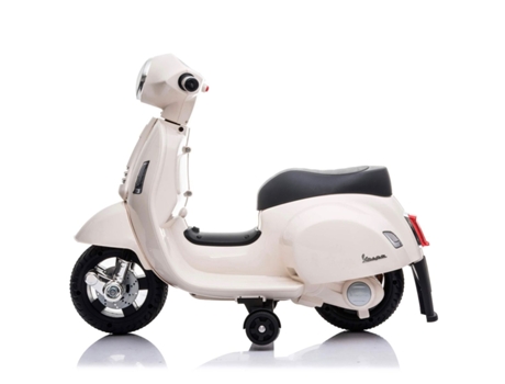 Moto VESPA Eléctrico para Niños Blanco 0-3 Anos