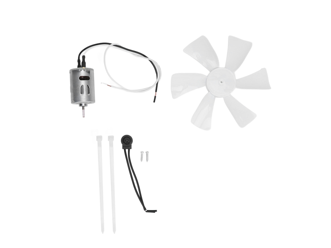 Aspa de ventilador para RV de 6 pulgadas, motor de 12 V, plástico.