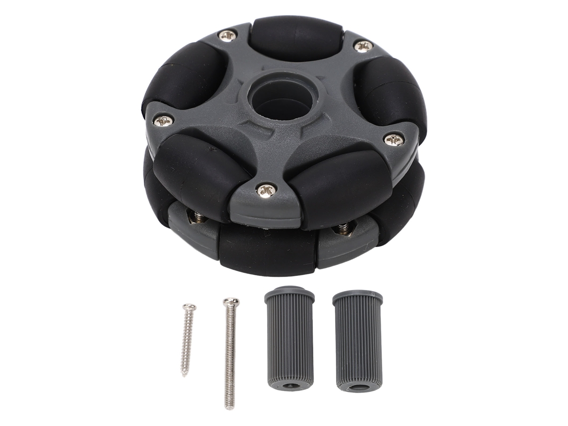 Rueda De Plástico Omni De 58 Mm, Doble Fila Giratoria, Pieza De Repuesto 14135 Para Robots.