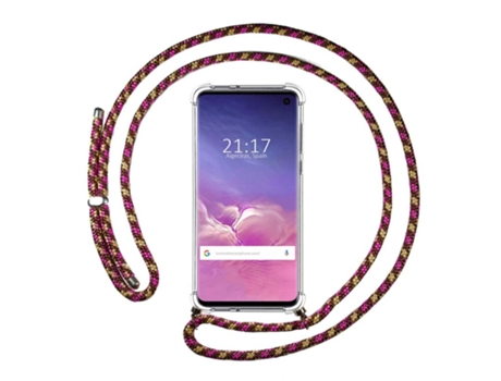 Carcasa Samsung Galaxy S10 TUMUNDOSMARTPHONE Colgante Rosa
