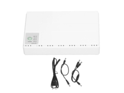 Veloriskku-UPS Mini Sistema de Fonte de Alimentação Ininterrupta DC para Roteador Câmera De Vigilância Branco 85-265v Plug UE