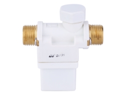 Válvula solenoide eléctrica NC de 1/2 pulgada y 12 V CC para retorno de agua, tipo piloto.