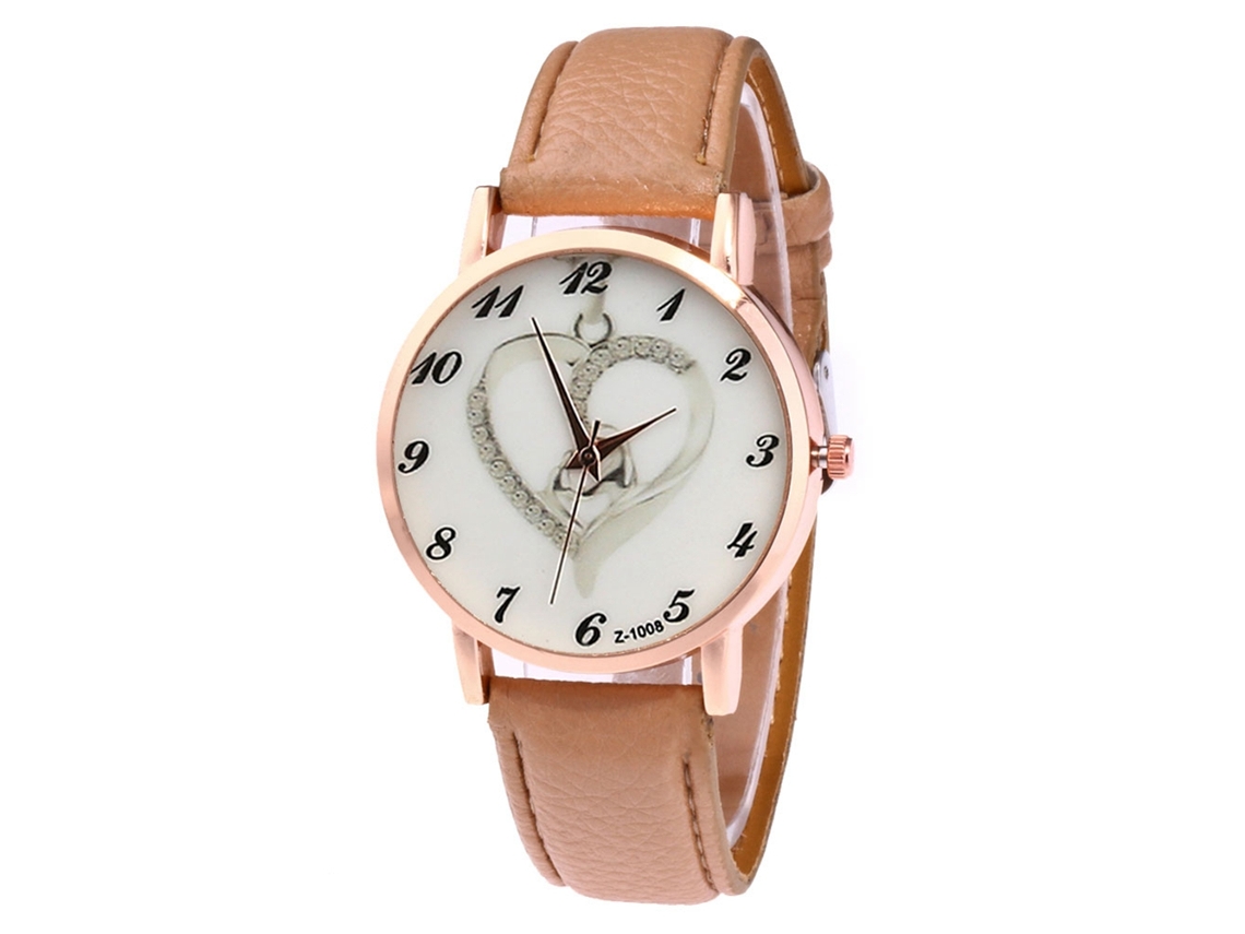 Reloj De Pulsera Unisex Con Movimiento De Cuarzo Zhoulianfa Z1008-ma Marrón Claro
