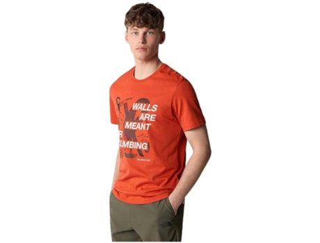 Camiseta de Hombre THE NORTH FACE Corta Outdoor Graphic Rojo (S)