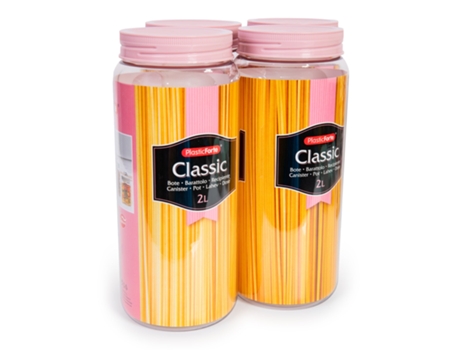 Pack de 4 Botellas PLASTIC FORTE (11 x 11 x 25.5 cm - Plástico - Multicolor)