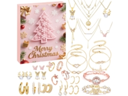 Conjunto de pulseras de cristal para regalo de fiesta, accesorios para pulseras navideñas, caja sorpresa para memoria USB.