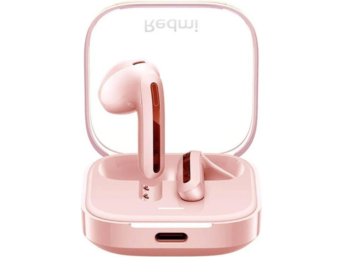 Auriculares Bluetooth True Wireless XIAOMI Redmi Buds 6 Active (In Ear - Micrófono - Noise Cancelling - Rosa)