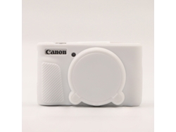 Funda protectora de silicona antiarañazos para Canon SX740 HS / SX730 HS Blanca Digitallab