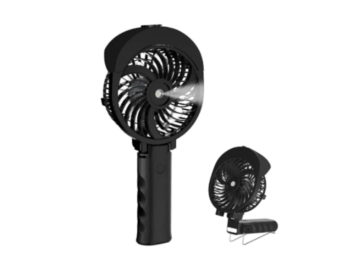 Ventilador nebulizador portátil, recargable a batería, 3 velocidades, pulverizador de 55 ml, USB, plegable, Gusshious