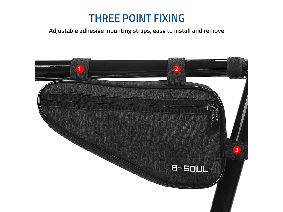 Bolsa Triangular Para Bicicleta, Bolsa Para Cuadro, Tubo Superior, Estuche De Almacenamiento Para Ciclismo