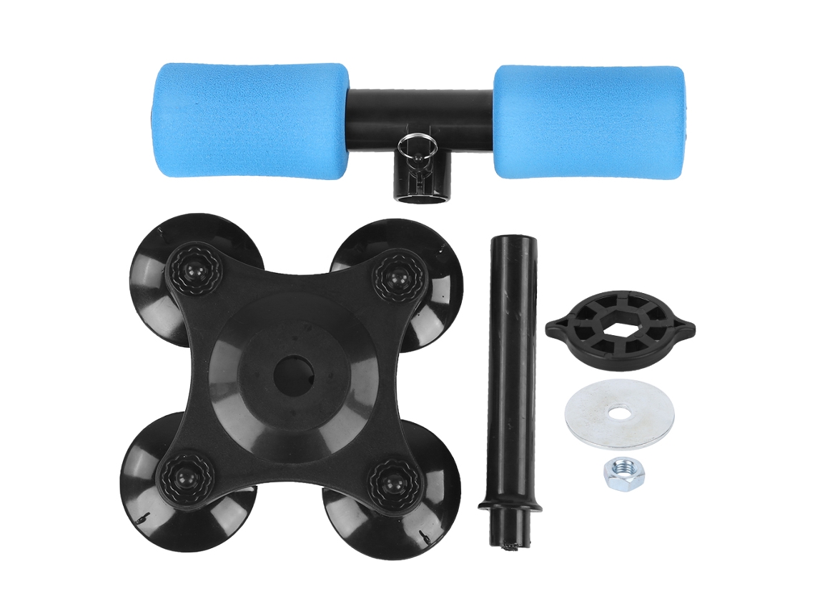Máquina de ejercicios abdominales Kofihety Blue con barra de ejercicios y dispositivo de soporte abdominal