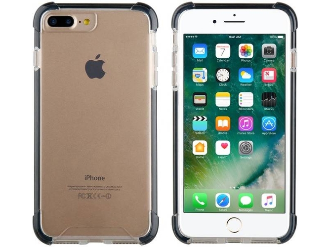 Funda iPhone 7 Plus, 8 Plus MUVIT Shockproof Transparente