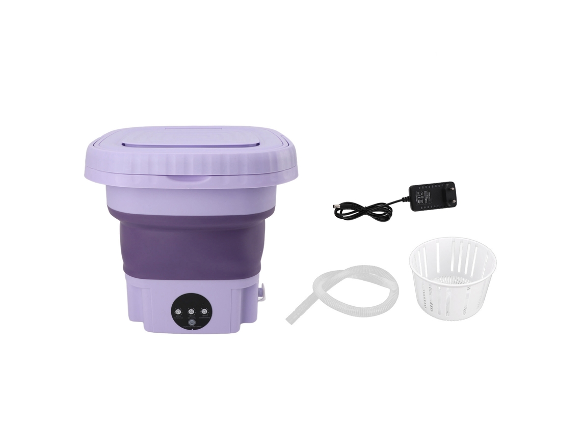 Lavadora Plegable Portátil De 11 Litros Con Tubo De Desagüe Para Caravanas, Apartamentos Y Casas Rodantes.
