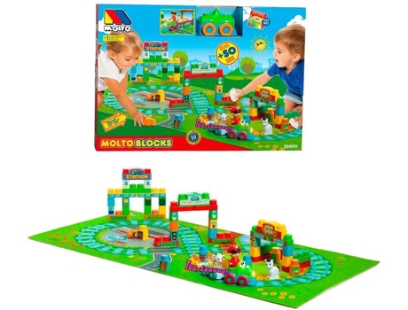 Coche MOLTO Molto Blocks Tren + Tapiz (Edad MÁÂÁÂÁÂÁ nima: 3 AÁÂÁÂÁÂÁ±os)