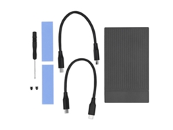Base De Acoplamiento Nvme Ssd M.2 De Doble Bahía De Aluminio Usb3.2 Gen2 De 10 Gbps Tipo C Usb A Pcie M Key 2230-2280