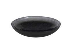 Centro de Mesa Negro Cristal 30 x 30 x 6,5 cm