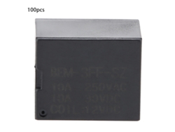 100pcs Relé Electromagnético Mini De 5 Pines Spdt 12v Contacto Eléctrico