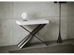 Consolas Diago Premium Extensible hasta 300 cm ITAMOBY (90 x 40 x 77 cm - Paneles de Melamina - Fresno Blanco)