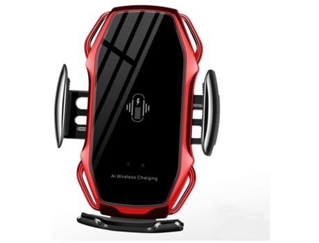 Cargador Sem Carro Sensor Toque Clipe Retrátil Carregamento para iPhone XS/Xs Max/Xr YIZHOOD Rojo