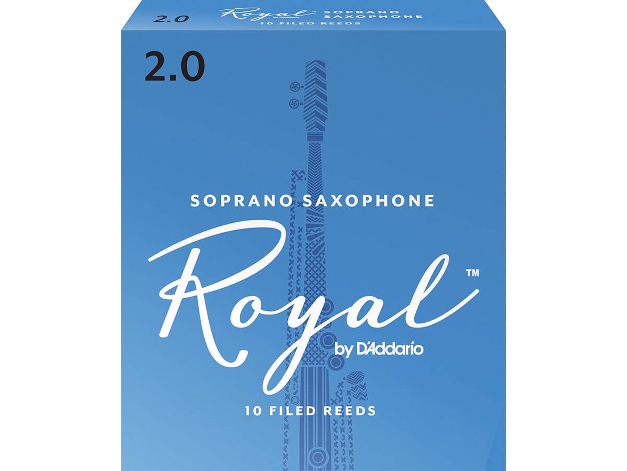 Plectro para Saxofón D'ADDARIO Royal Soprano Saxophone 2.0 (10 unidades)