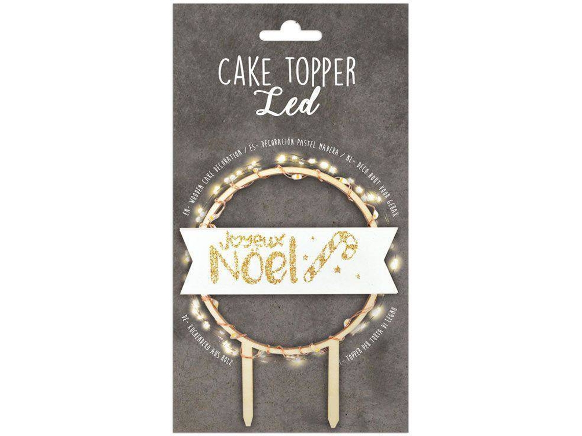 Decoración para Pastel SCRAPCOOKING Joyeux (Madera)
