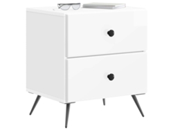 Maison Exclusive - Armario De Noche Con Cajón 2 Pcs Brillante 43 X 34,5 X 47,5 Cm
