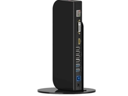 Estación de acoplamiento USB 3.0 con dos monitores, HDMI, DVI/VGA, Gigabit Ethernet, 6 puertos USB, audio, para portátiles, ultrabooks y PC Bestvite