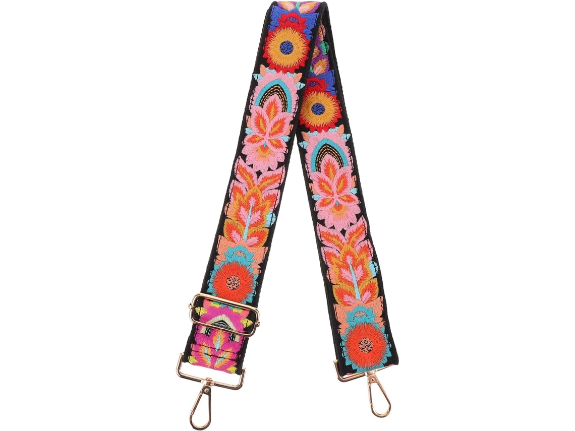 Correa Ajustable Para Banjo Y Guitarra Folk, Resistente Al Desgaste, Con Estampado Floral.