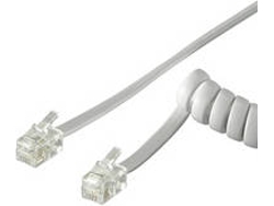 Cable Telefónico GOOBAY 50246 (2m - Blanco)