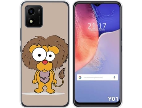 Carcasa Vivo Y01 TUMUNDOSMARTPHONE Dibujos Leon Multicolor