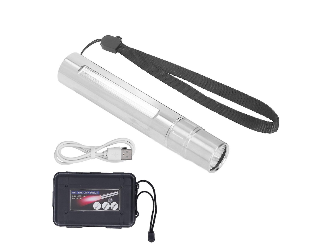 Linterna de terapia de luz roja avanzada ROSEWELL de 630 nm, 660 nm y 850 nm para aliviar el dolor muscular y articular.