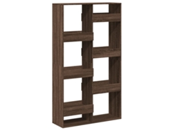 Estantería de madera de roble marrón de MAISON EXCLUSIVE (100x33x175 cm)