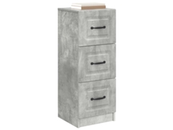 Maison Exclusive - Cajonera Gris Hormigón 33 X 34,5 X 87 Cm Madera De Ingeniería