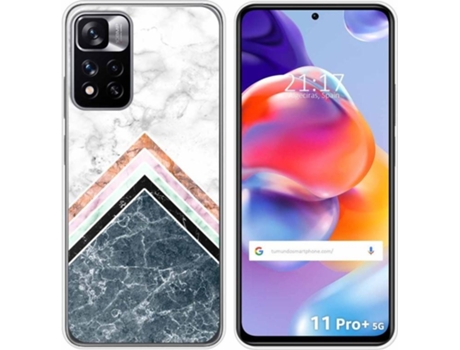Carcasa para Xiaomi Redmi Note 11 Pro+ Plus 5G TUMUNDOSMARTPHONE Dibujos Mármol 05 Multicolor