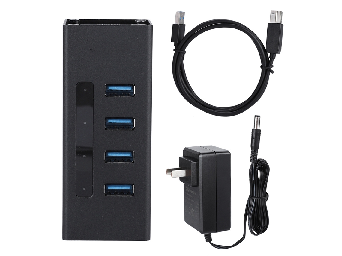 Concentrador De 4 Puertos Usb 3.0 De Alta Velocidad, Divisor, Conmutador, Adaptador De Puerto De Expansión, Estación De Acoplamiento