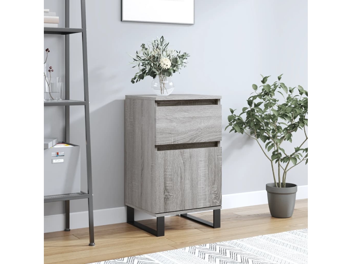 Lovely Home Aparador 40X35X70 Cm Derivados de Madera Gris Sonoma