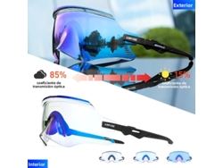 Gafas de ciclismo unisex (modelo fotocromático 8) con protección UV400.