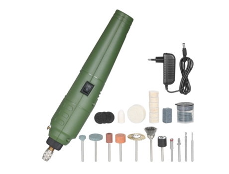 Mini herramienta rotativa de 12 V, amoladora eléctrica portátil, cortador rotativo de velocidad variable de 5000 a 15000 rpm con 24 accesorios para...