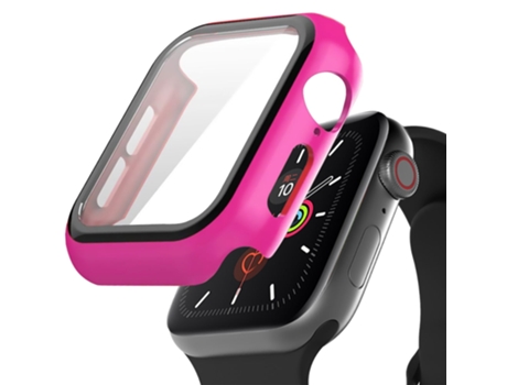 Carcasa de Reloj SLOWMOOSE A Prueba de Arañazos para iWatch (Rosa - 38 Mm Serie 1 2 3)