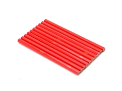 10 Lápices De Carpintero Rojos Con Mina De Pino Rojo Para Marcar En Carpintería Y Construcción.