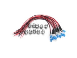 Veloriskku-10 Peças De Lâmpadas Led 12v 8mm Pré-cabeadas Constantes Ultra Brilhantes Transparentes (04)