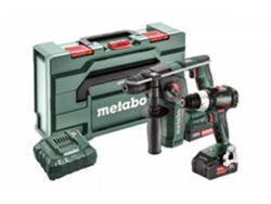 Juego combinado Metabo 18v 2.5.2 2,04,0ah Metabox (bs 18 Lt Bl BH 18 Ltx Bl)