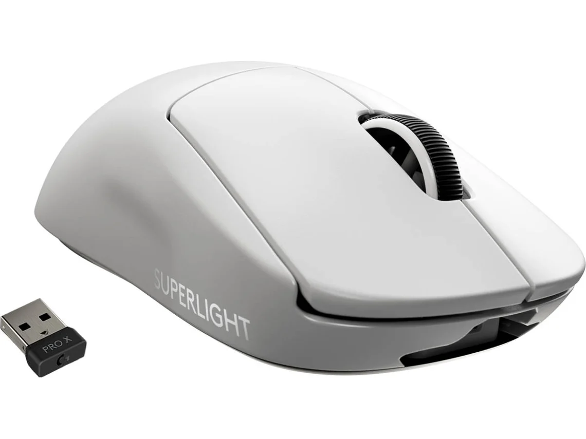 Ratón Gaming sem fio LOGITECH Pro X Superlight (25400 dpi - Inalámbrico - Blanco)