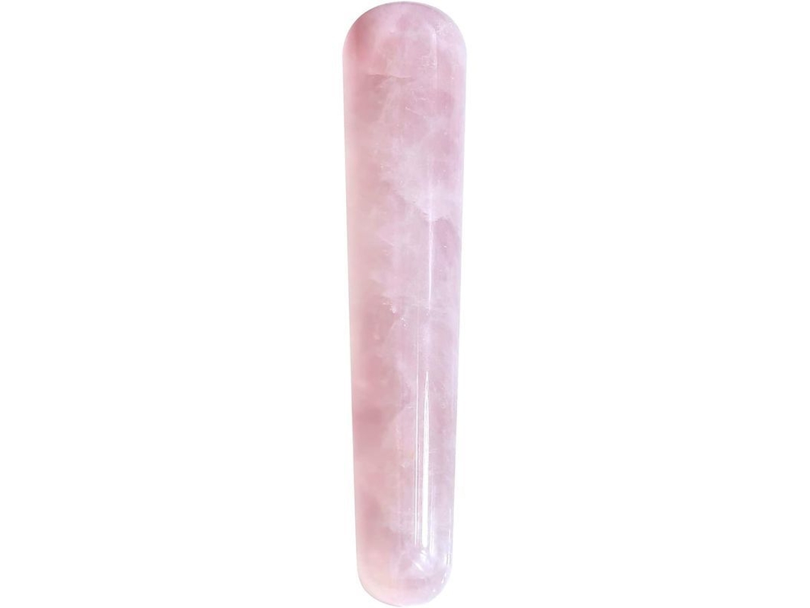 Herramienta De Masaje Raspadora De Cuarzo Rosa Natural Hecha A Mano Para Tratamientos De Masaje.