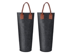 Bolsa Isotérmica Individual Portátil Para Vino Con Asas De Fieltro Para Transportar, Picnics, Playa Y Regalos.