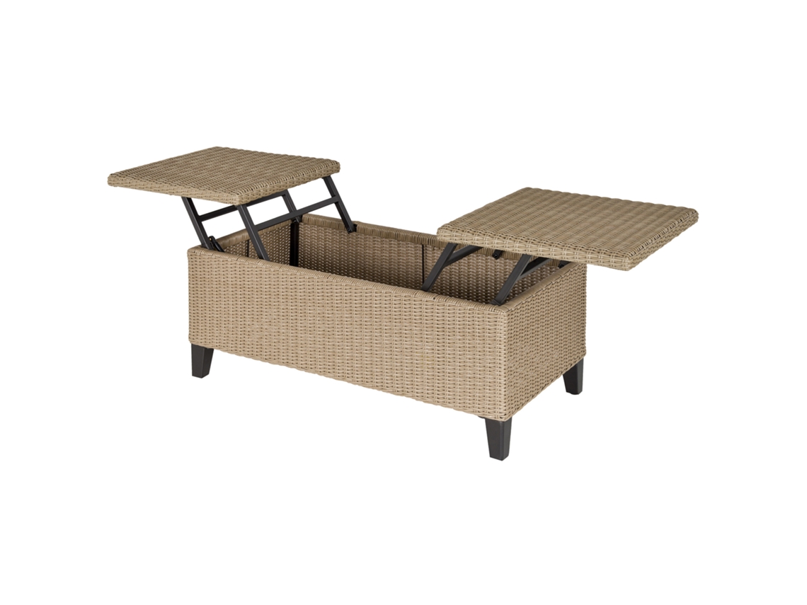 Suporte Tv Até 65 Polegadas 150×40×56cm, 2 Portas E Base Em Aço Amarelo Preto
