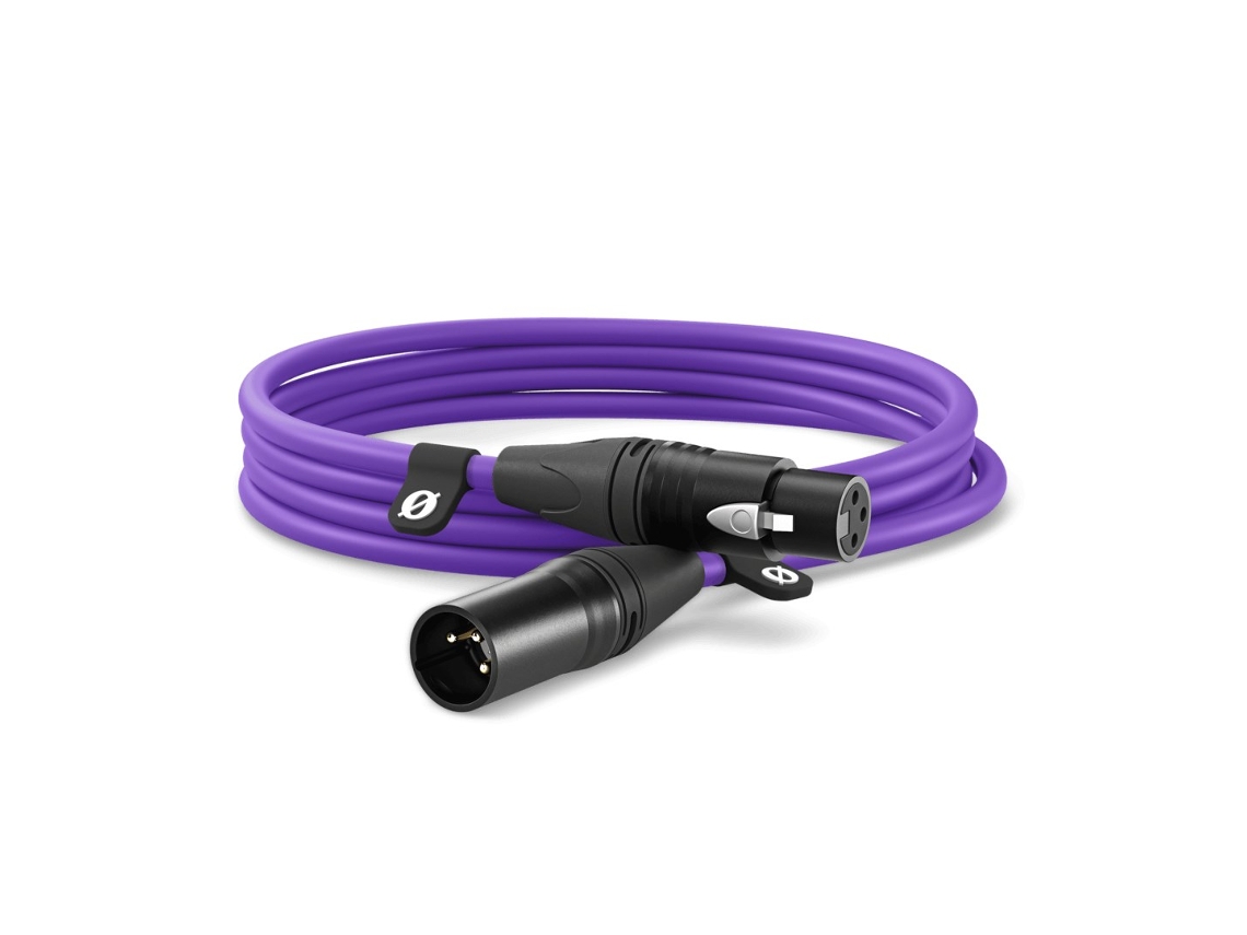 Cable de audio XLR morado de 3 m de Røde Xlr3m Pu