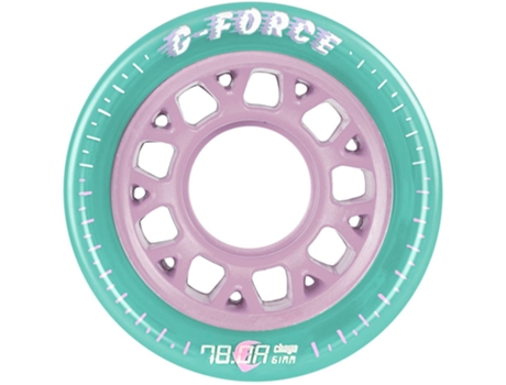 Rodas Patins G-Force Soft 78 Dourado 61 Mm / 78Achaya